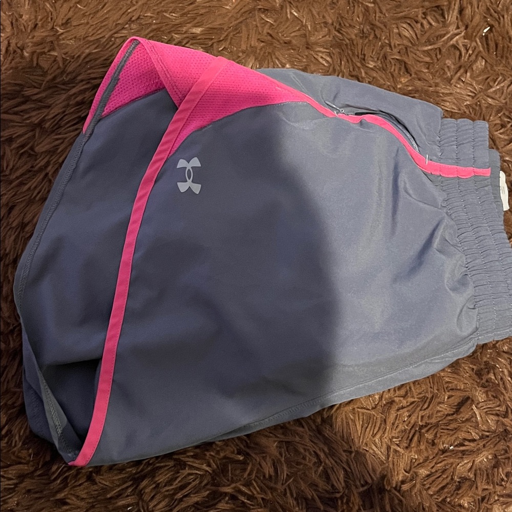 Under Armour Women's Athletic Shorts in Gray and Pink